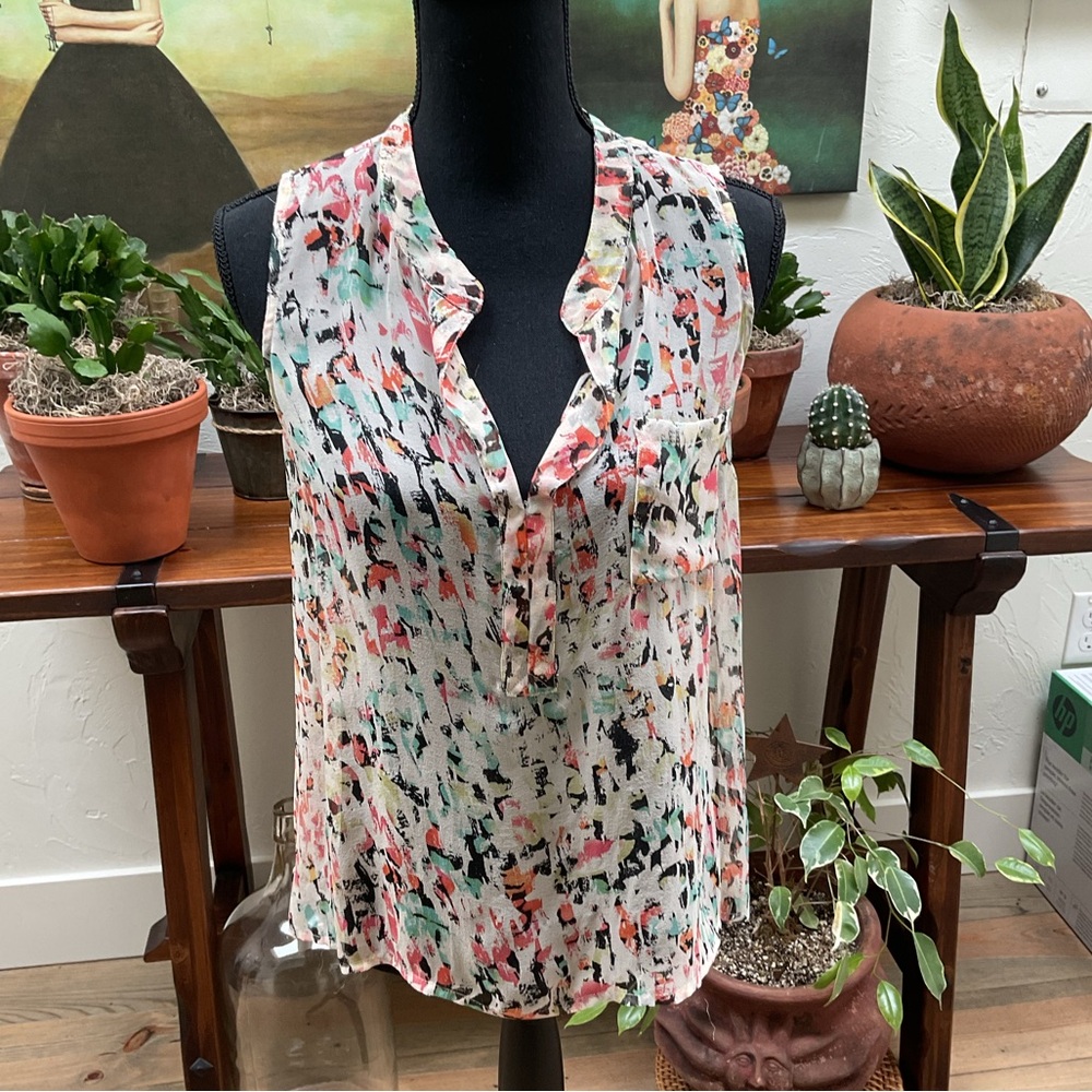SUNDANCE GYPSY 05 SILK SLEEVELESS TOP